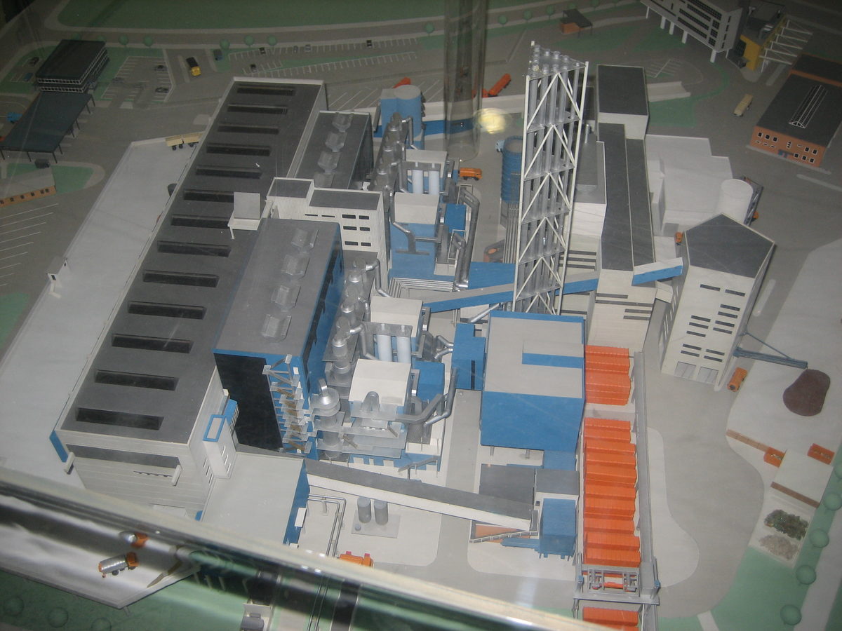 Modell Müllheizkraftwerk Ruhleben