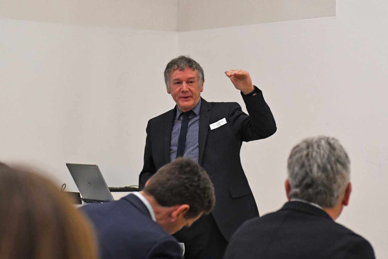 Der britische Bildungsforscher Prof. Dr. Ray Land von der Durham University war Keynote-Speaker des Hochschuldidaktiktags. (Foto: FH Münster/Pressestelle) 