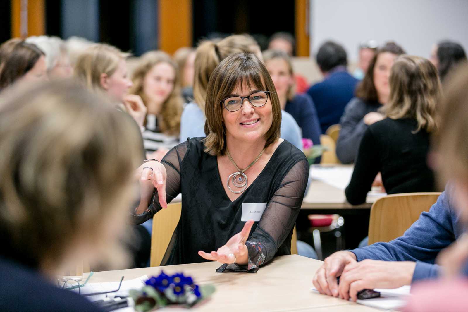 Dr. Anja Fiori lehrt am Fachbereich Gesundheit der FH Münster Logopädie. (Foto: Anna Haas Fotografie   Design) 