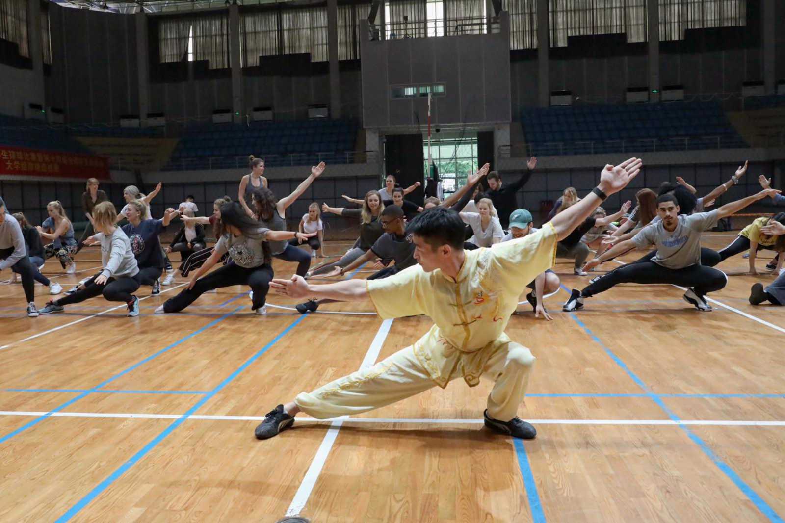 Die Studierenden erlebten authentische Einblicke von Kung-Fu … (Foto: privat)