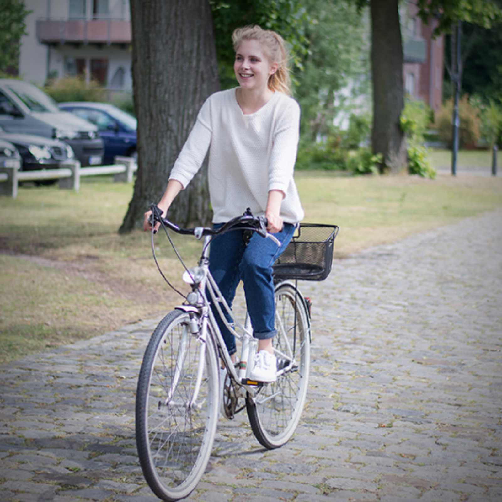 Vom 31. Mai bis zum 7. September zählt jeder auf dem Fahrrad zurückgelegte Kilometer für den Wettbewerb FHar Rad! – egal ob dienstlich oder in der Freizeit. (Foto und Teaserbild: FH Münster/Fabian Puller)
