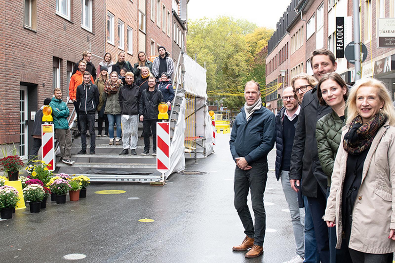 Den Verspoel nutzten unsere Architekturstudierenden auf Zeit. Sie feierten ihre Ergebnisse gemeinsam mit allen Projektpartnern. (Foto: FH Münster/Anne Holtkötter)
