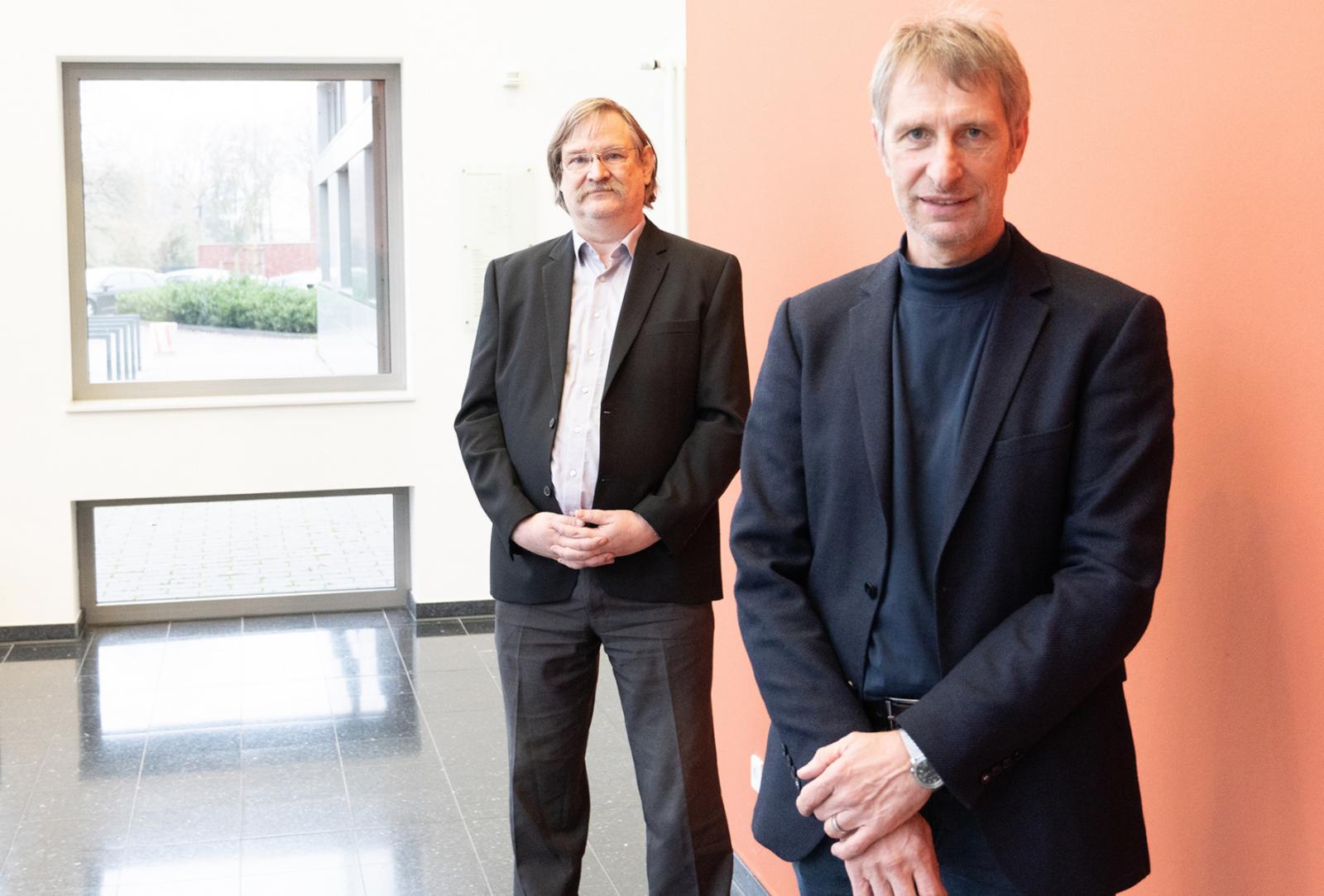 Prof. Dr. Harald Beumler (l.) und Prof. Dr. Hans-Christoph Mertins
