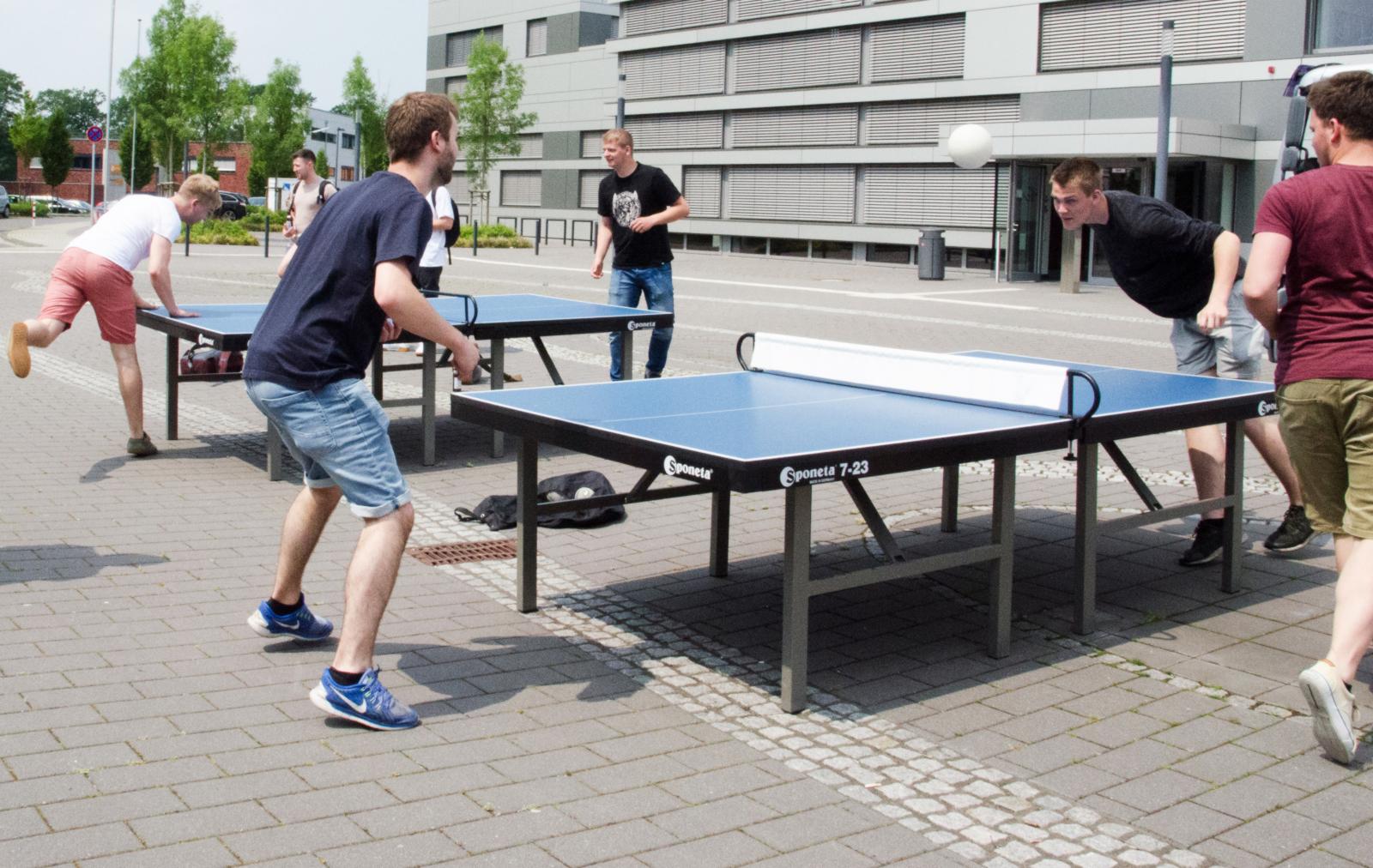 Ein Sporttag oder eine Sportwoche mit Wettbewerben in verschiedenen Teamsportarten: Das ist eine der bislang eingereichten Ideen. (Foto: FH Münster/Theresa Gerks)