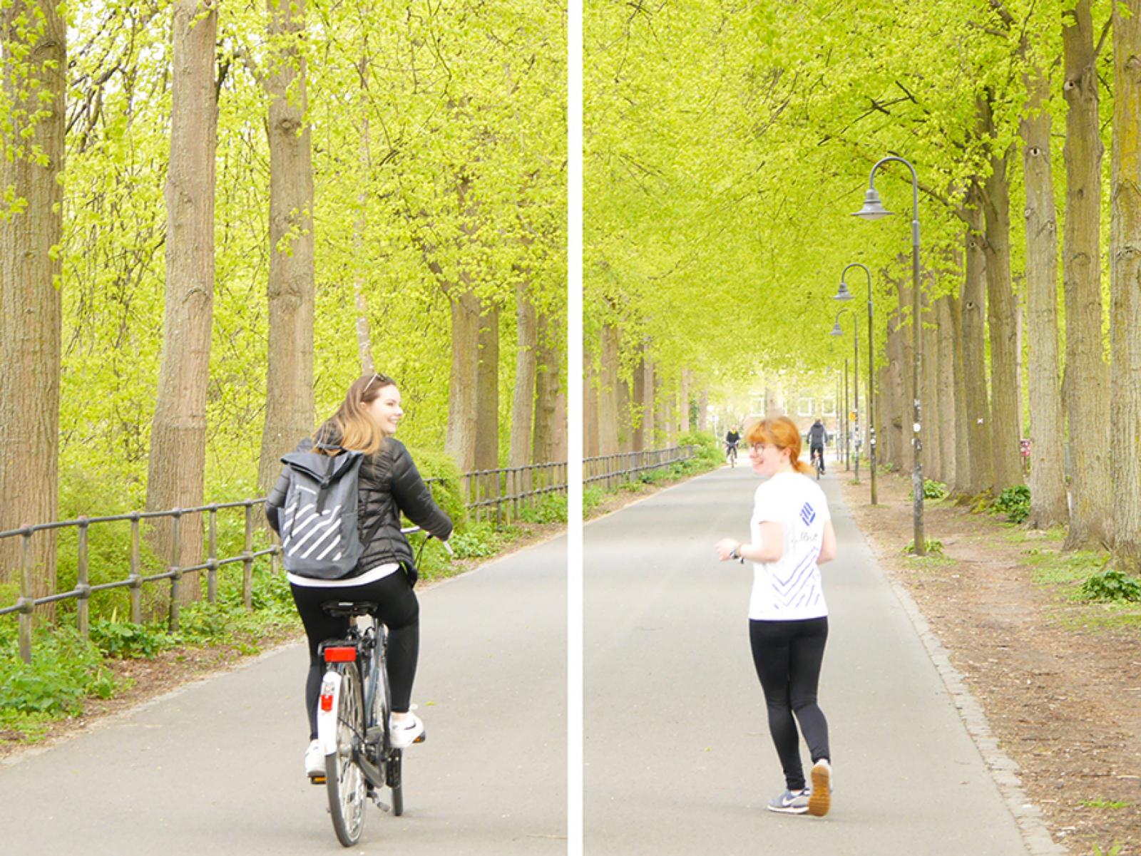 Vom 15. Mai bis zum 15. September zählt jeder auf dem Fahrrad oder zu Fuß zurückgelegte Kilometer für den Wettbewerb – egal ob dienstlich oder in der Freizeit. (Foto: FH Münster/Rena Ronge)