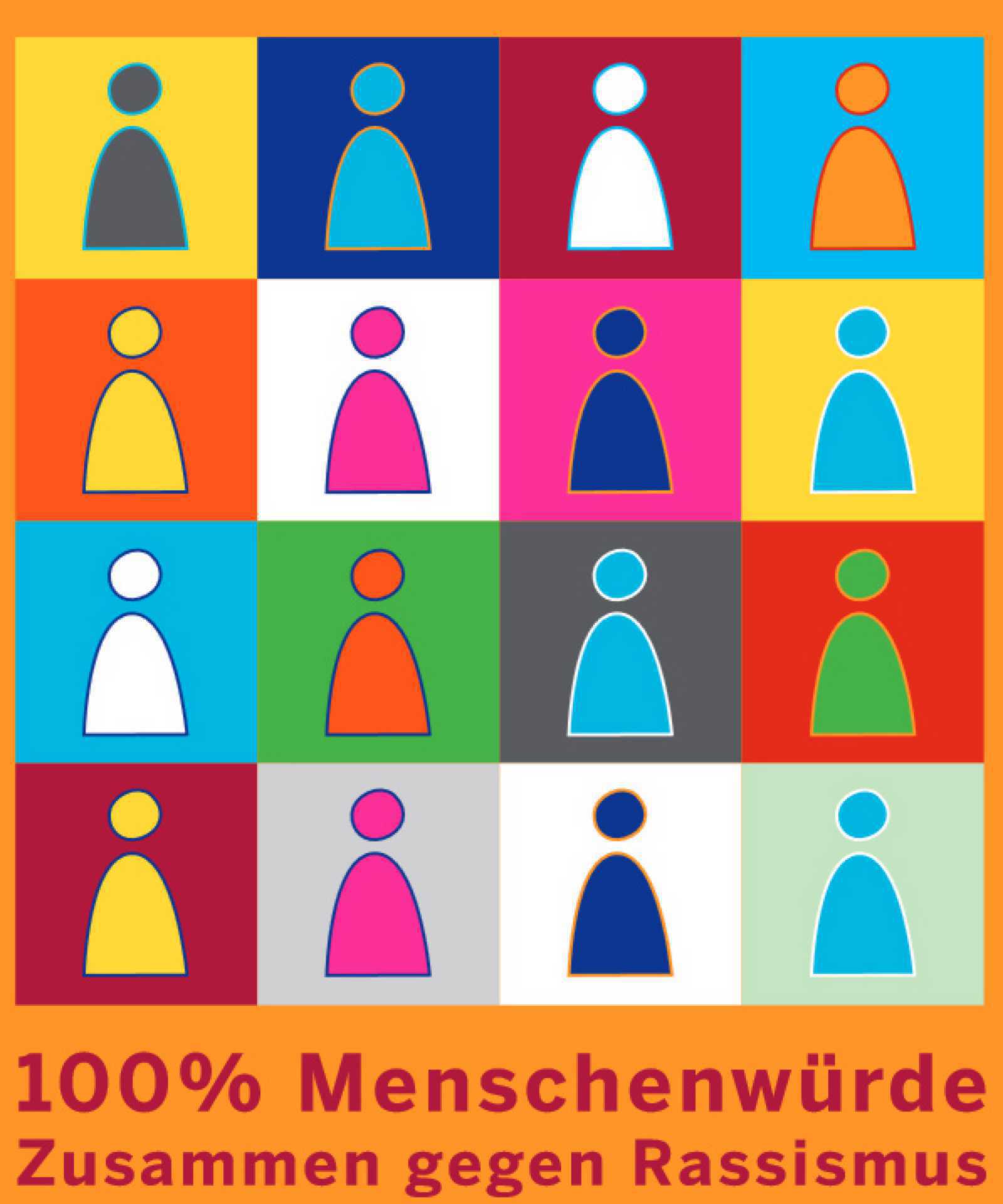Plakat der Veranstaltung Münsteraner Wochen gegen Rassismus. (Grafik: Stadt Münster)
