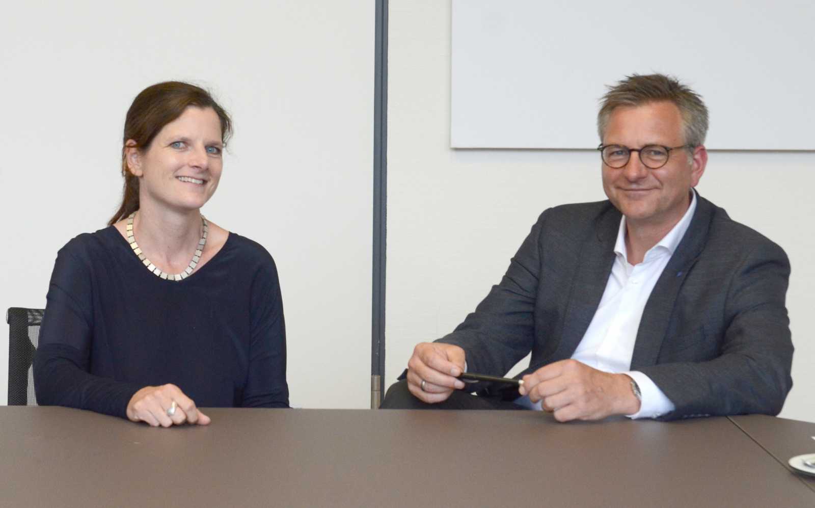Sie leiten seit 1. September das MCI: Prof. Dr. Markus Schwering und Prof. Dr. Julia Kastrup. (Foto: FH Münster/Pressestelle)