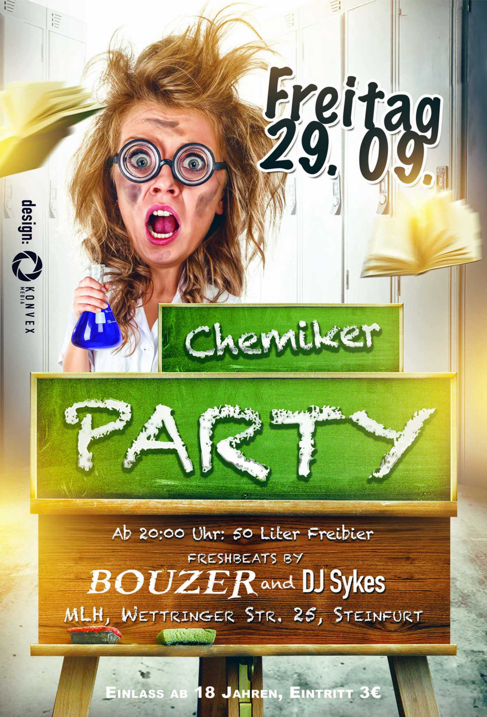 Plakat Chemiker-Party