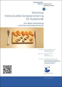 Plakat zum Workshop "Interkulturelles Kompetenztraining"