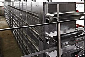 Trockentunnel zur Aufbereitung von Gärresten