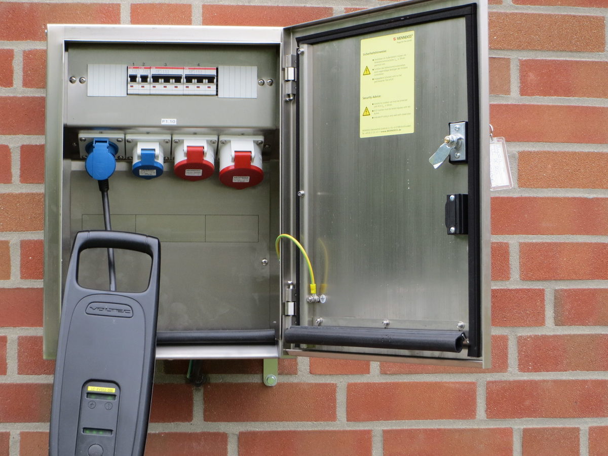 Innenleben der Ladestation