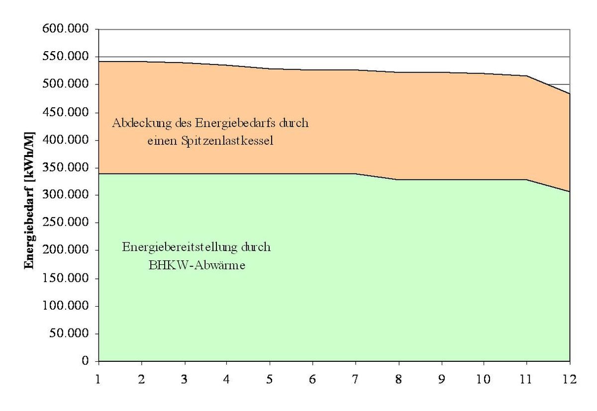Jahresdauerlinie der Molkerei Söbbecke nach dem erarbeiteten Konzept