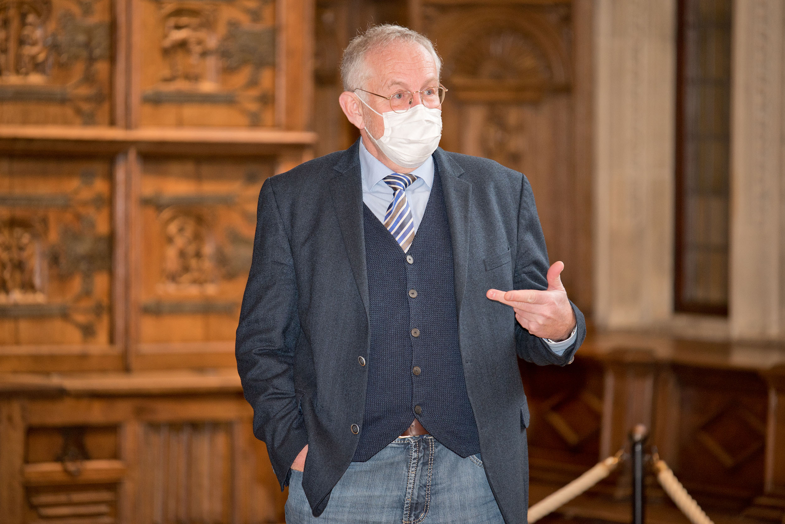Prof. Joachim Gardemann im Friedenssaal der Stadt Münster 