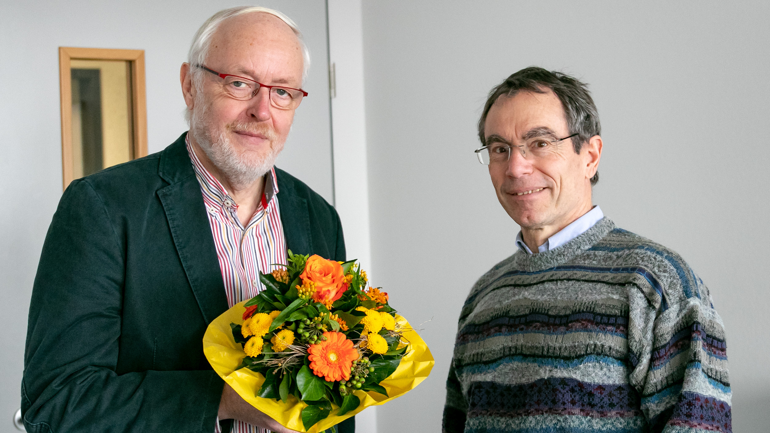 PD Dr. Heribert Keweloh und Prof. Dr. Michael Krämer von der FH Münster 